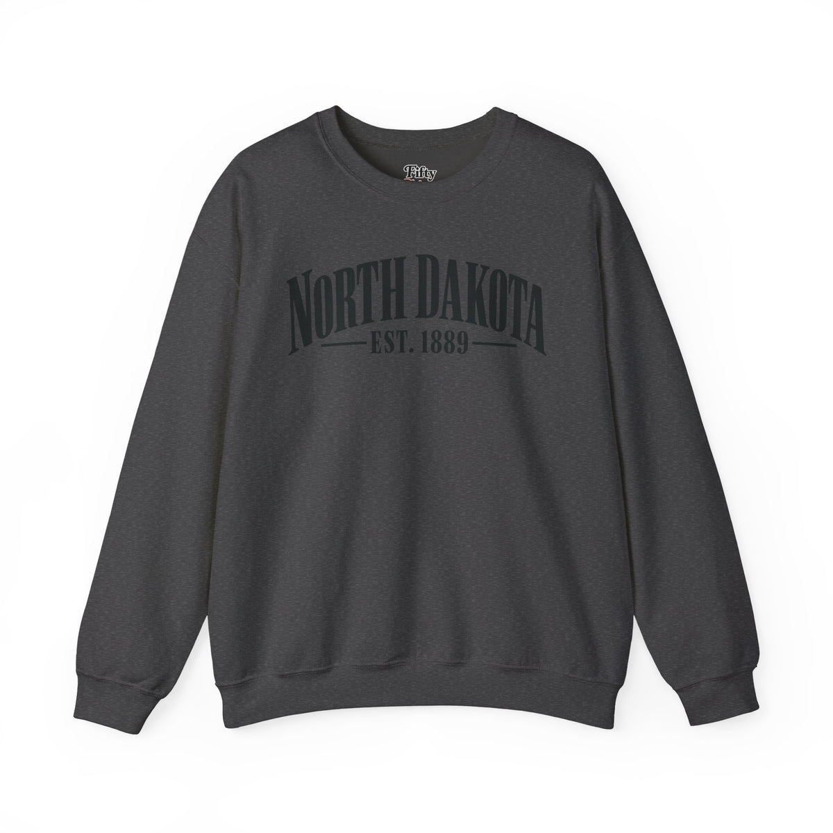 North Dakota Est. 1889 Unisex Crewneck Sweatshirt State Name Graphic