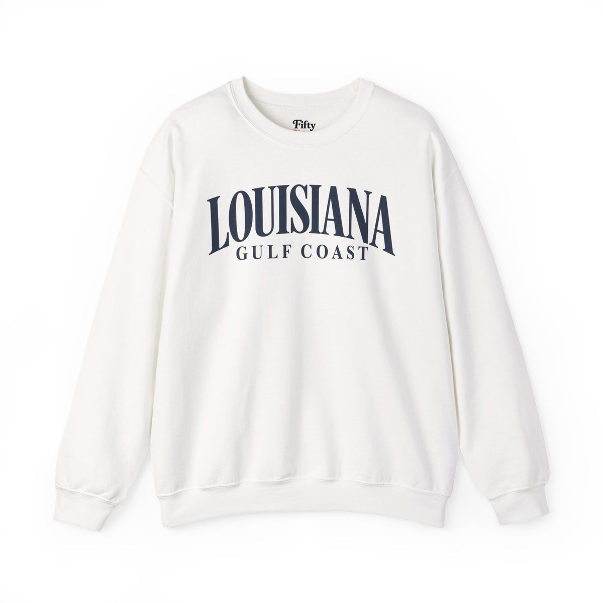 Louisiana Gulf Coast Unisex Crewneck Sweatshirt State Name Graphic