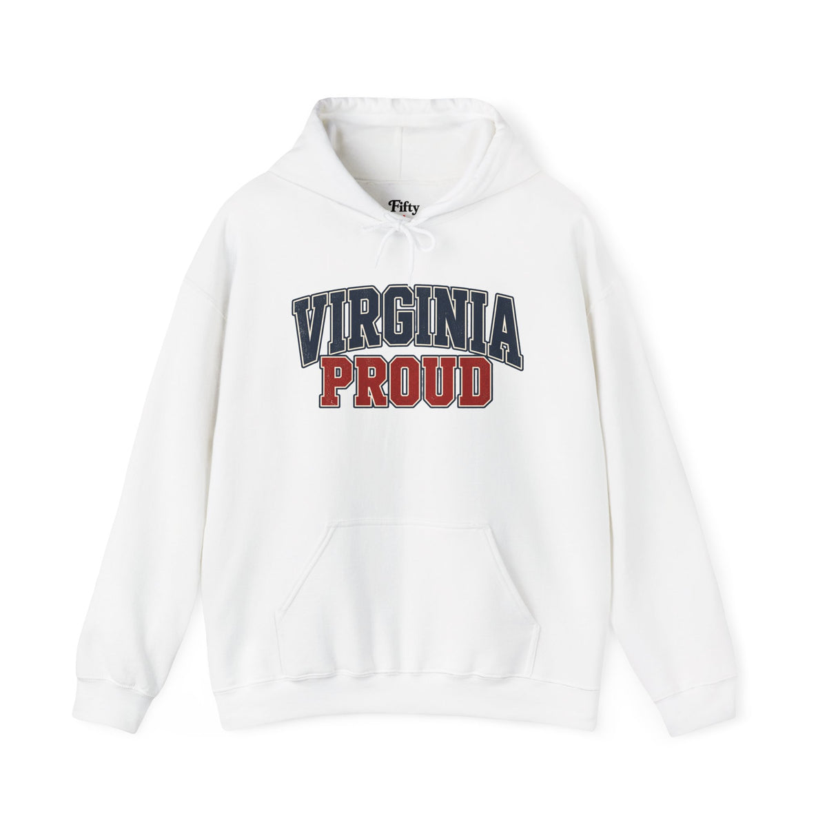 Virginia Proud Unisex Hoodie State Name Graphic