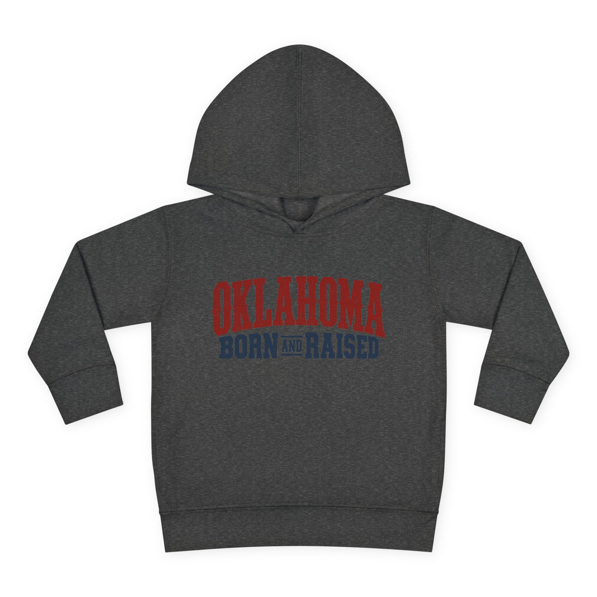 Oklahoma Born and Raised Classic Western Souvenir Unisex Toddler Pullover Fleece Hoodie