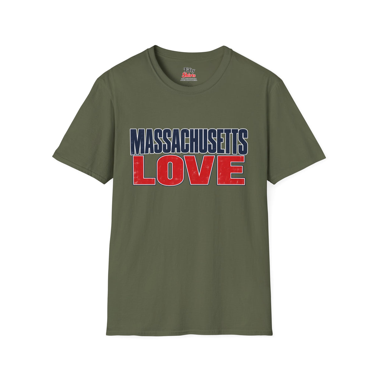 Massachusetts Love Unisex Softstyle T Shirt State Name Graphic Tee