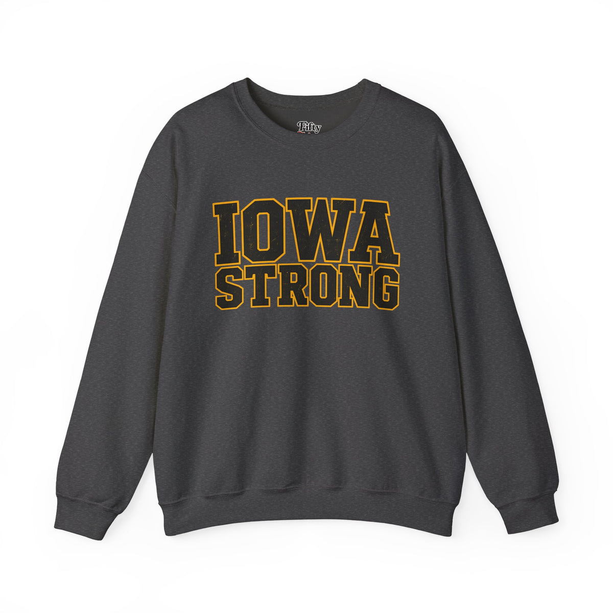 Iowa Strong Unisex Crewneck Sweatshirt State Name Graphic