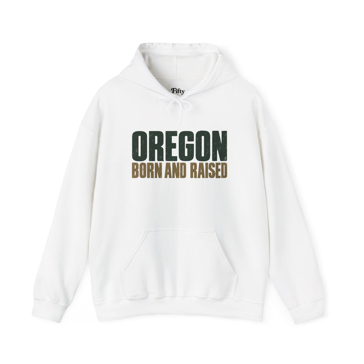 Oregon Born and Raised Minimal PNW Heritage Unisex Hoodie Graphic