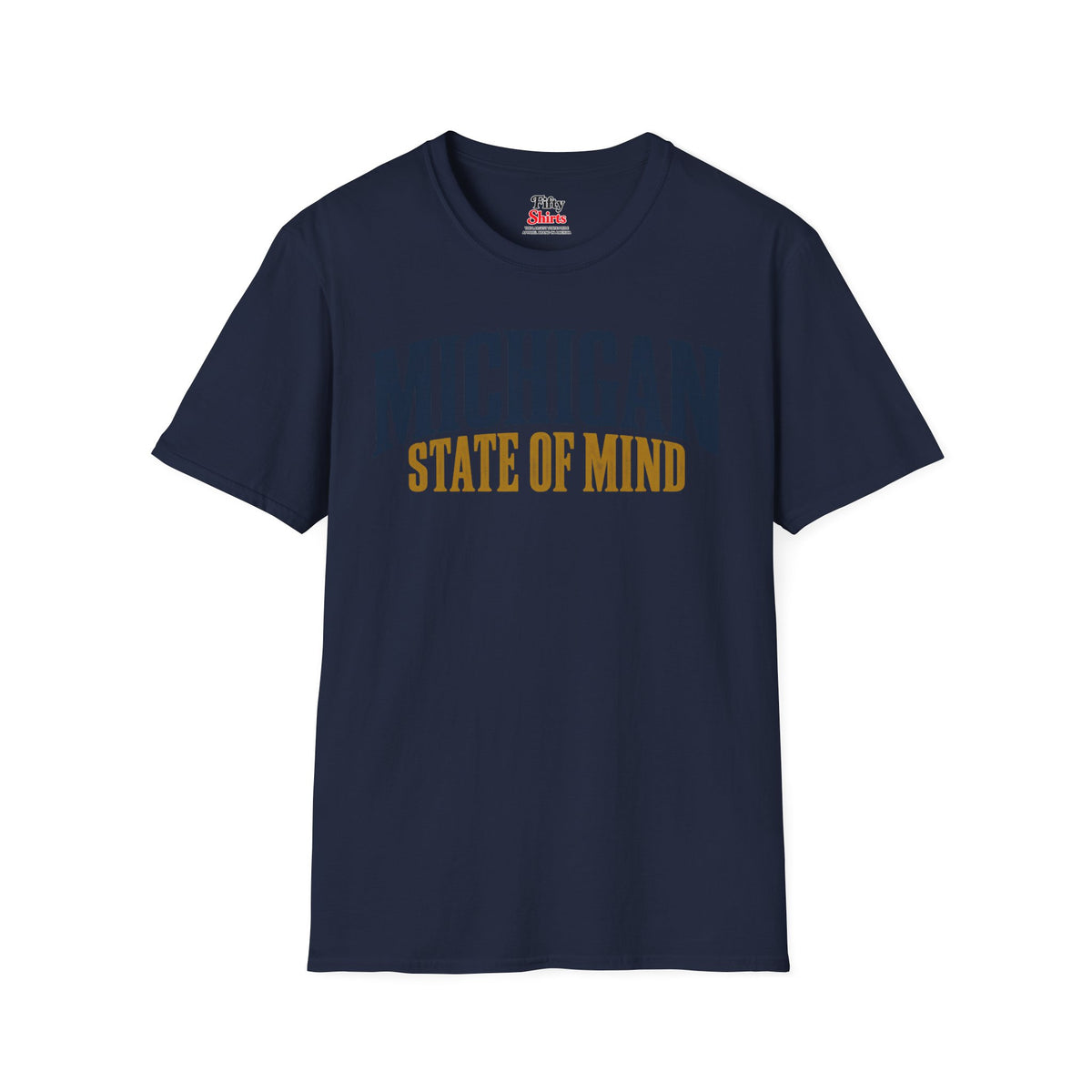 Michigan State of Mind Unisex Softstyle T Shirt State Name Graphic Tee