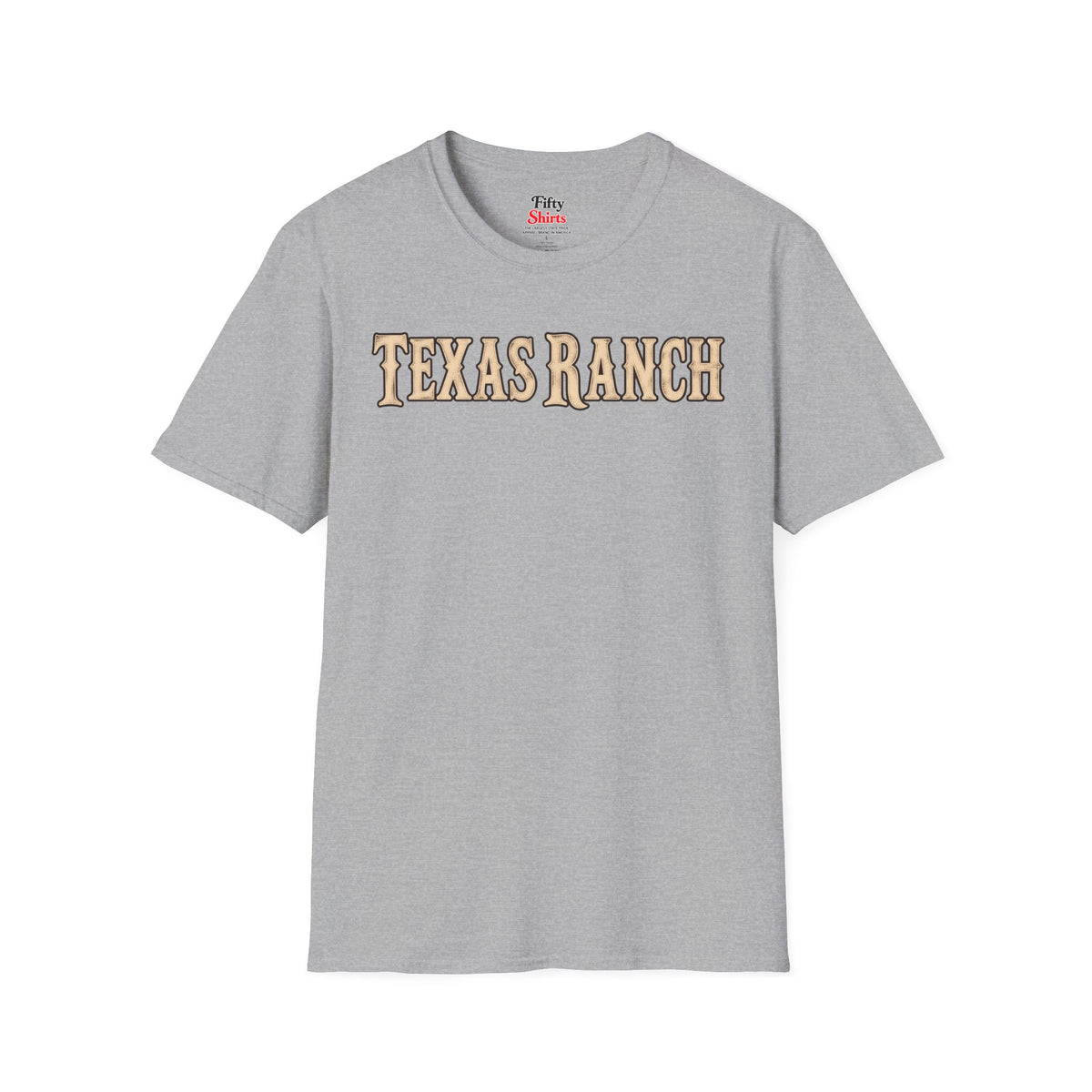 Texas Ranch Unisex Softstyle T Shirt State Name Graphic Tee