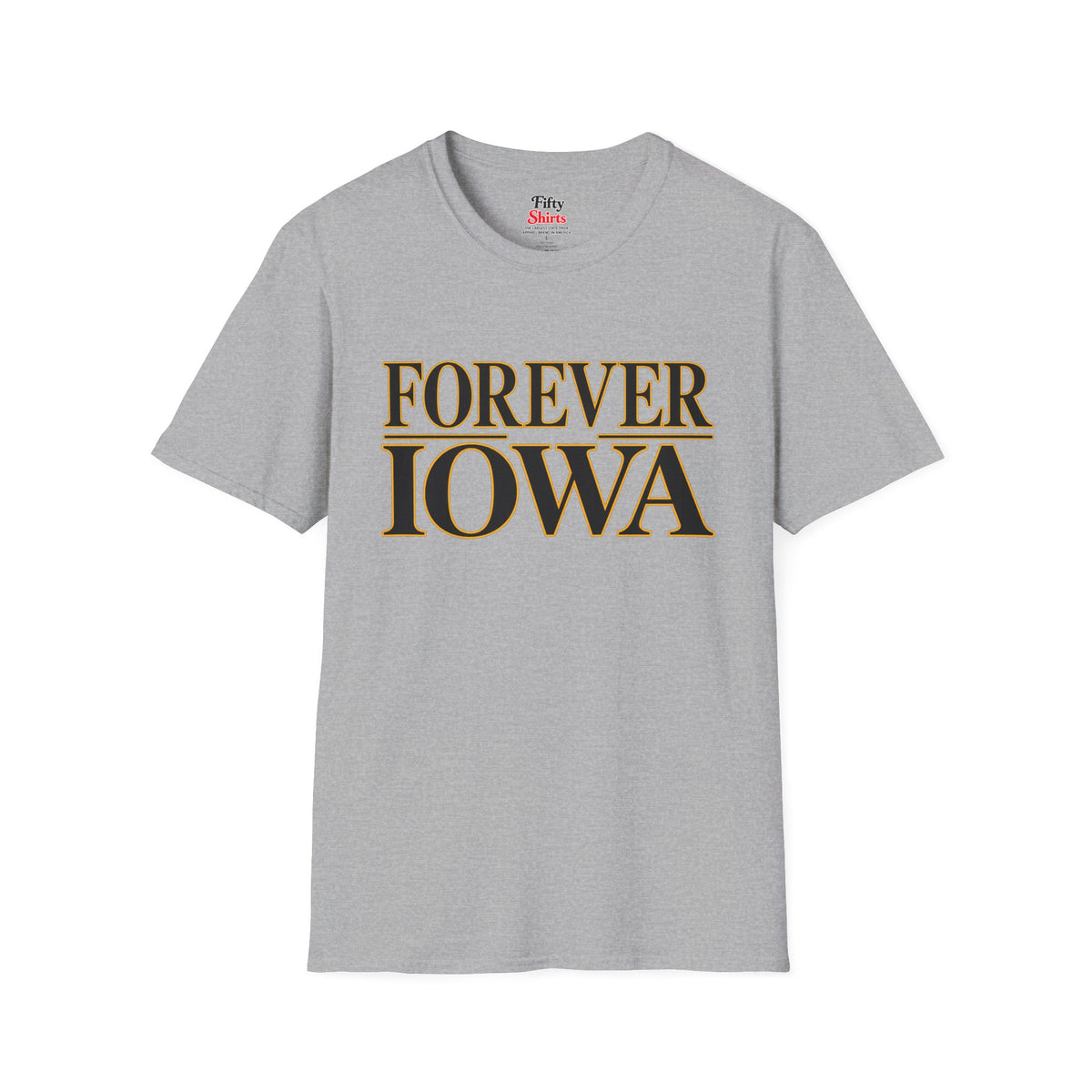 Forever Iowa Unisex Softstyle T Shirt State Name Graphic Tee