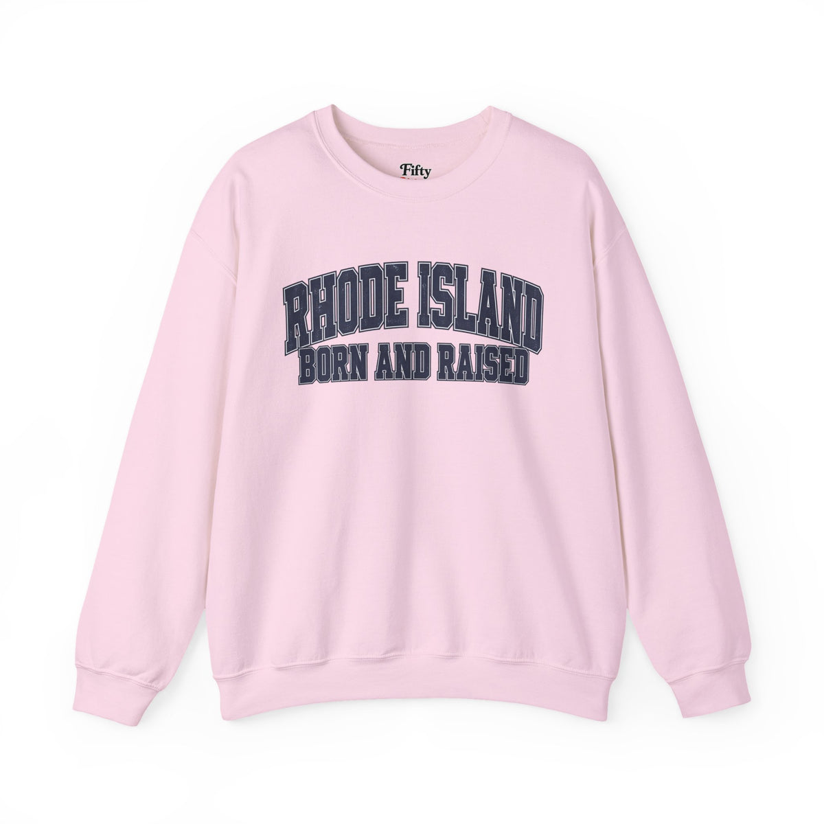 Rhode Island Born and Raised Vintage Collegiate Unisex Sweatshirt Graphic