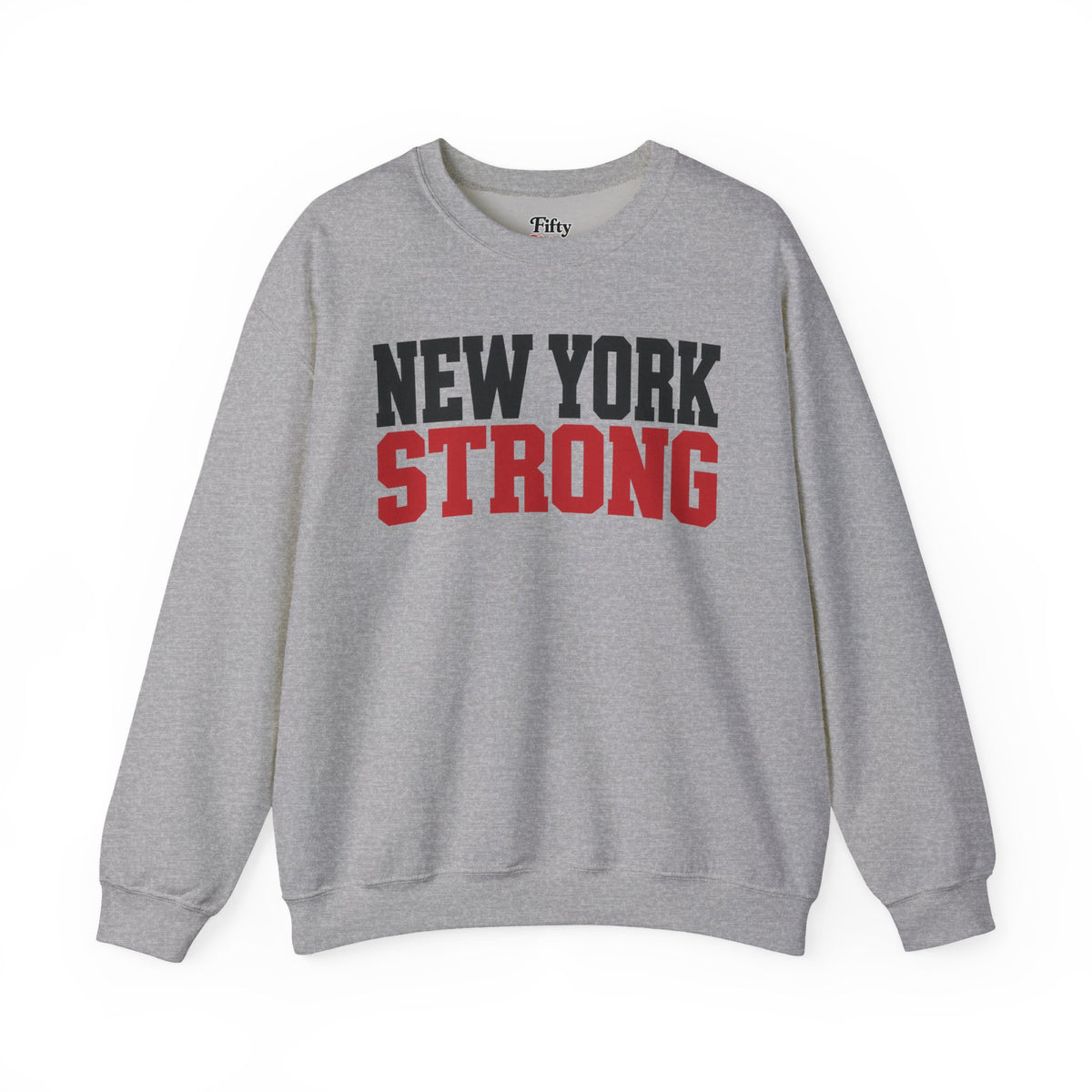 New York Strong Unisex Crewneck Sweatshirt State Name Graphic