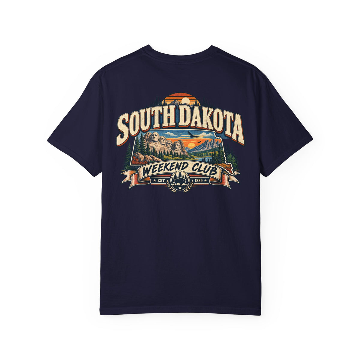 South Dakota Weekend Club Unisex Comfort Color 1717 Streetwear Graphic Tee