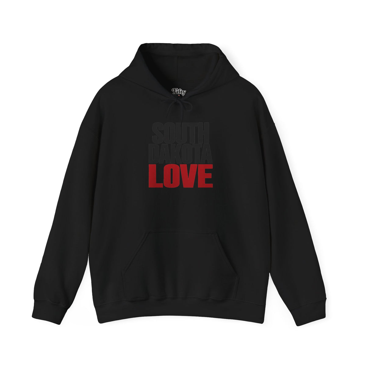 South Dakota Love Unisex Hoodie State Name Graphic