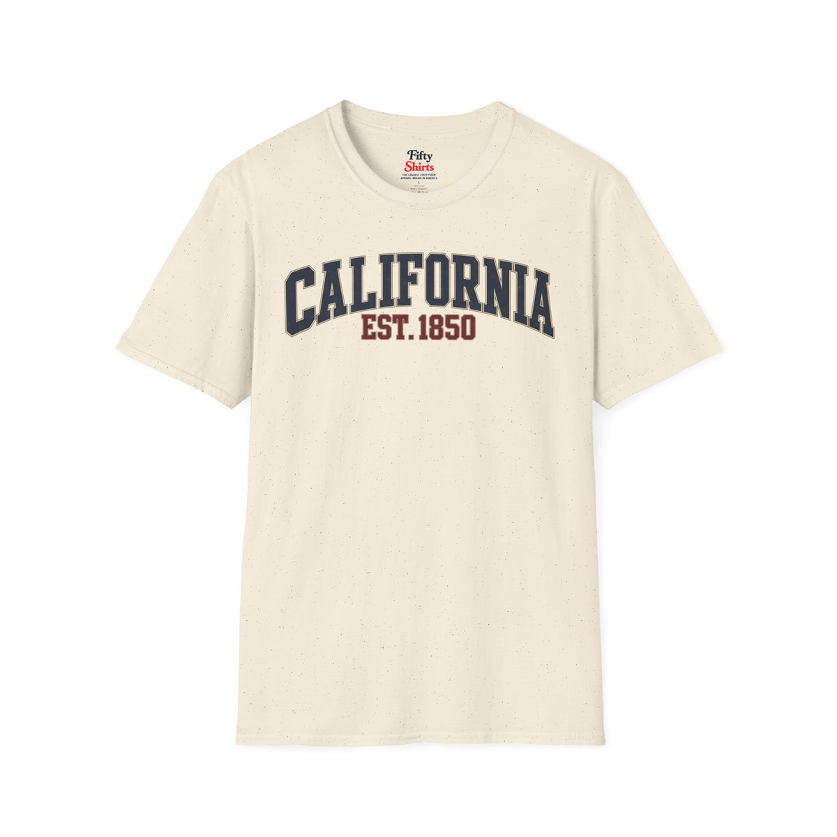 California Est. 1850 Unisex Softstyle T Shirt State Name Graphic Tee