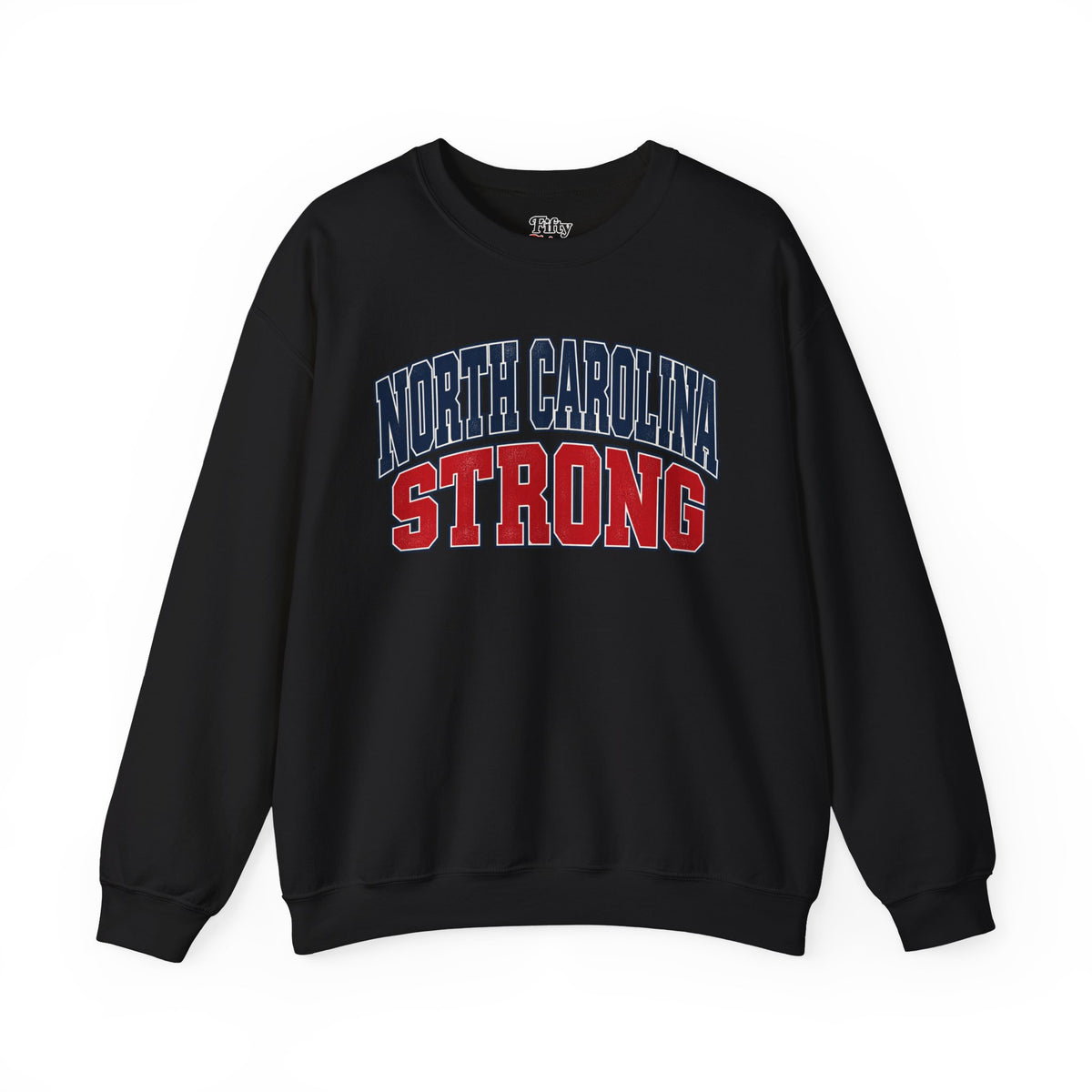 North Carolina Strong Unisex Crewneck Sweatshirt State Name Graphic
