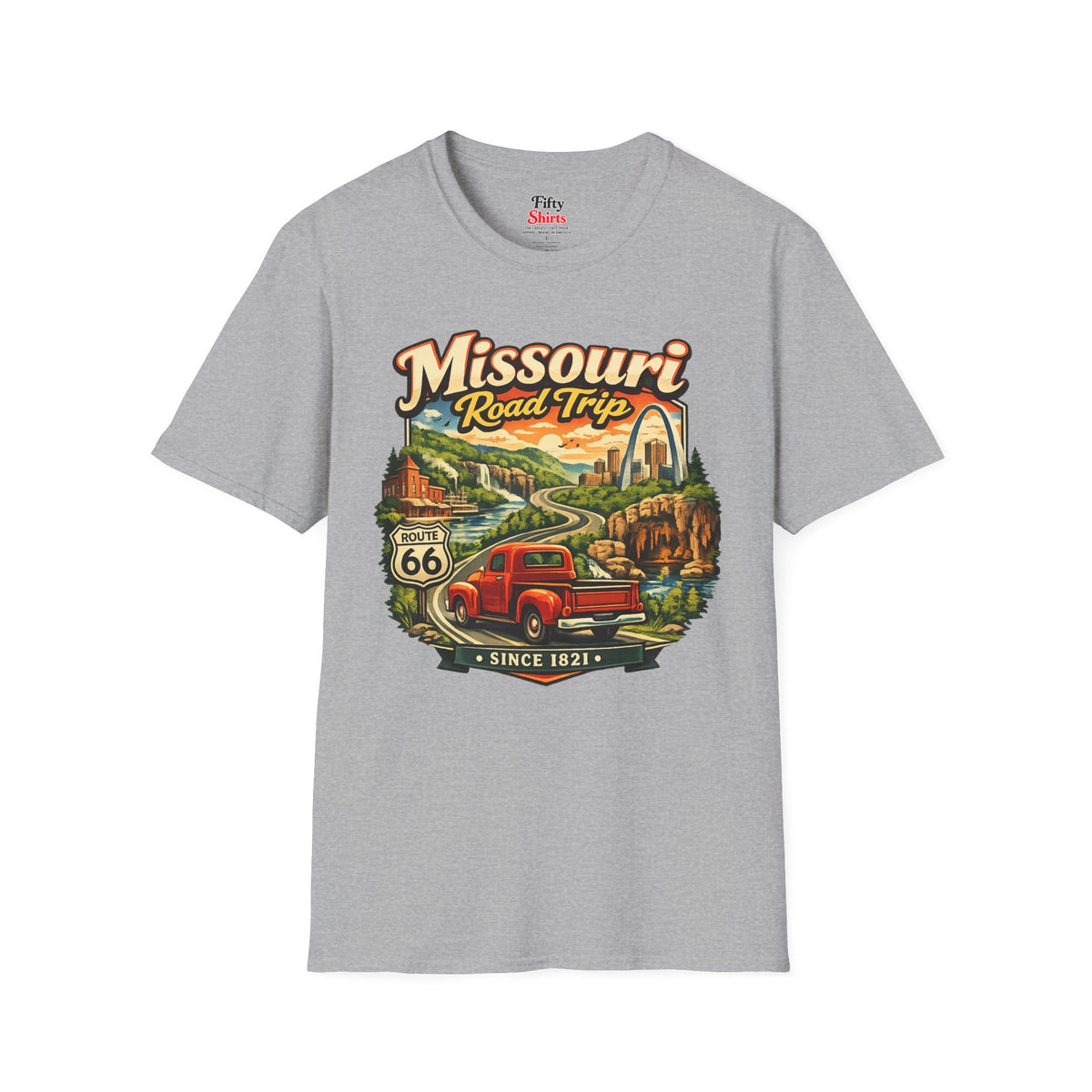 Missouri Road Trip Unisex Softstyle T Shirt State Pride Graphic Tee Collections FS03