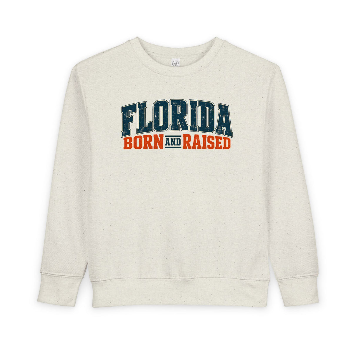 Florida Born and Raised Coastal Vintage Unisex Toddler Sweatshirt
