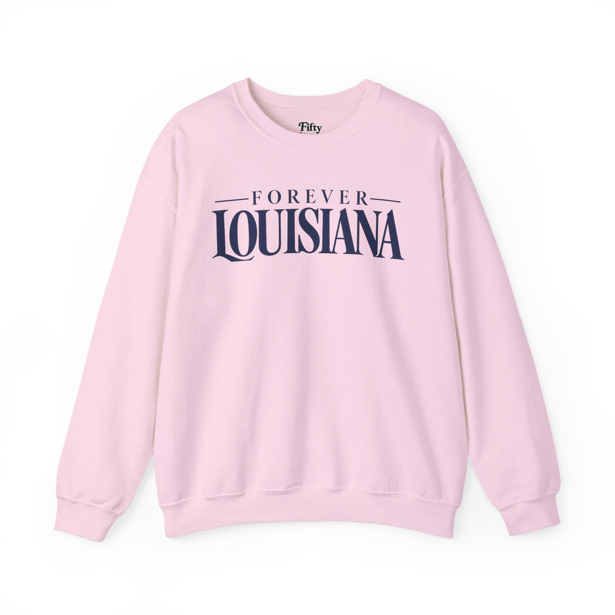 Forever Louisiana Unisex Crewneck Sweatshirt State Name Graphic