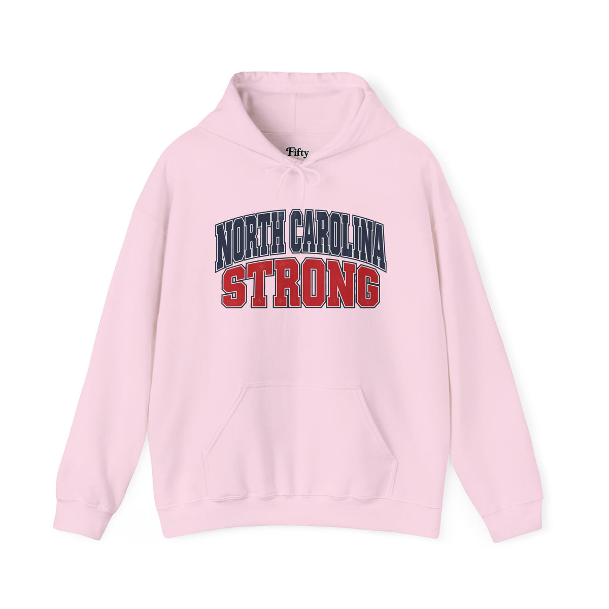 North Carolina Strong Unisex Hoodie State Name Graphic