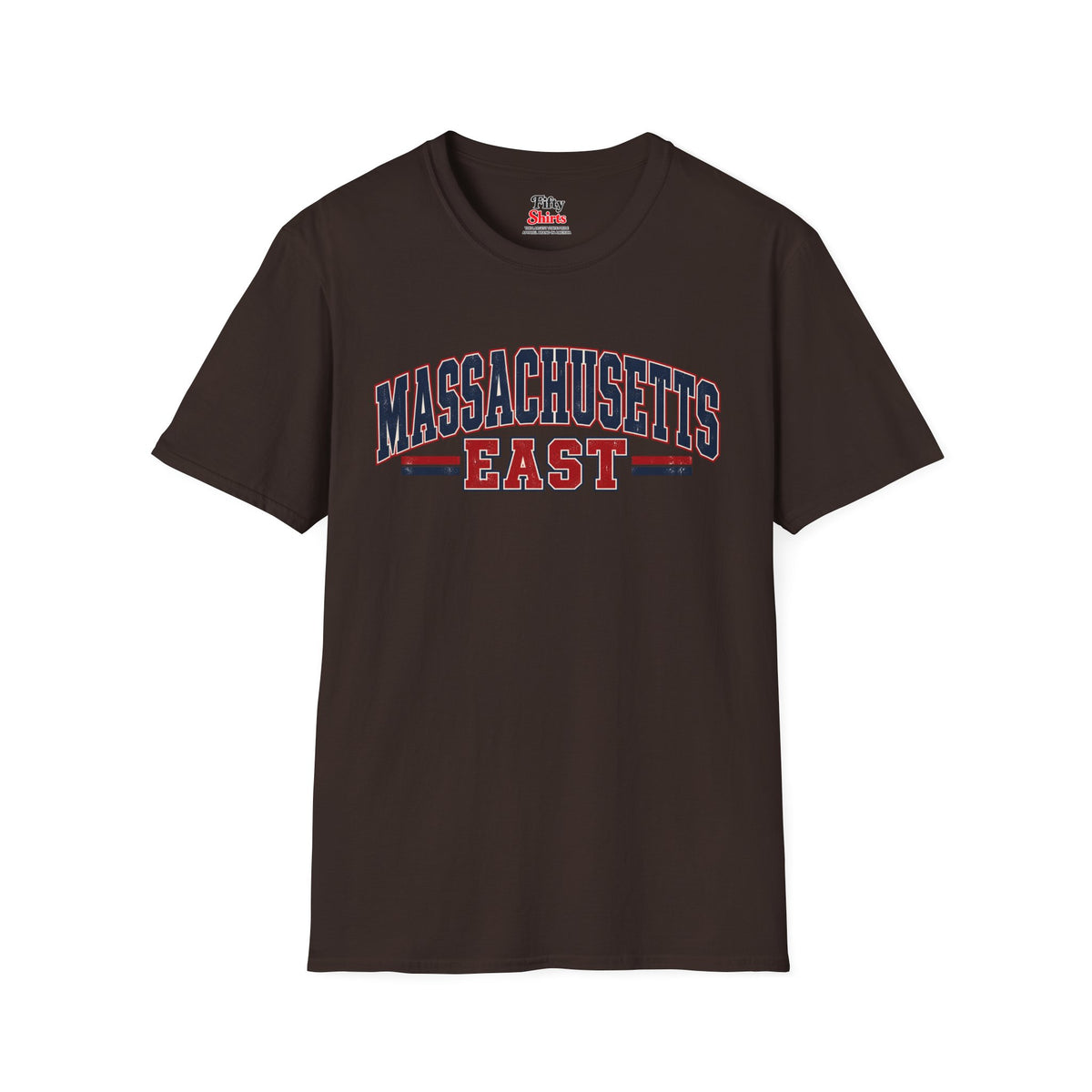 Massachusetts East Unisex Softstyle T Shirt State Name Graphic Tee