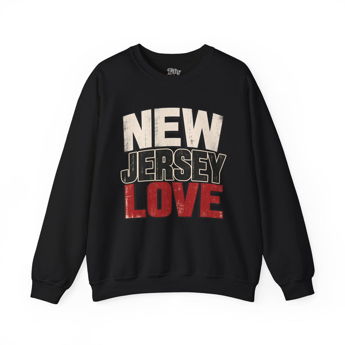 New Jersey Love Unisex Crewneck Sweatshirt State Name Graphic