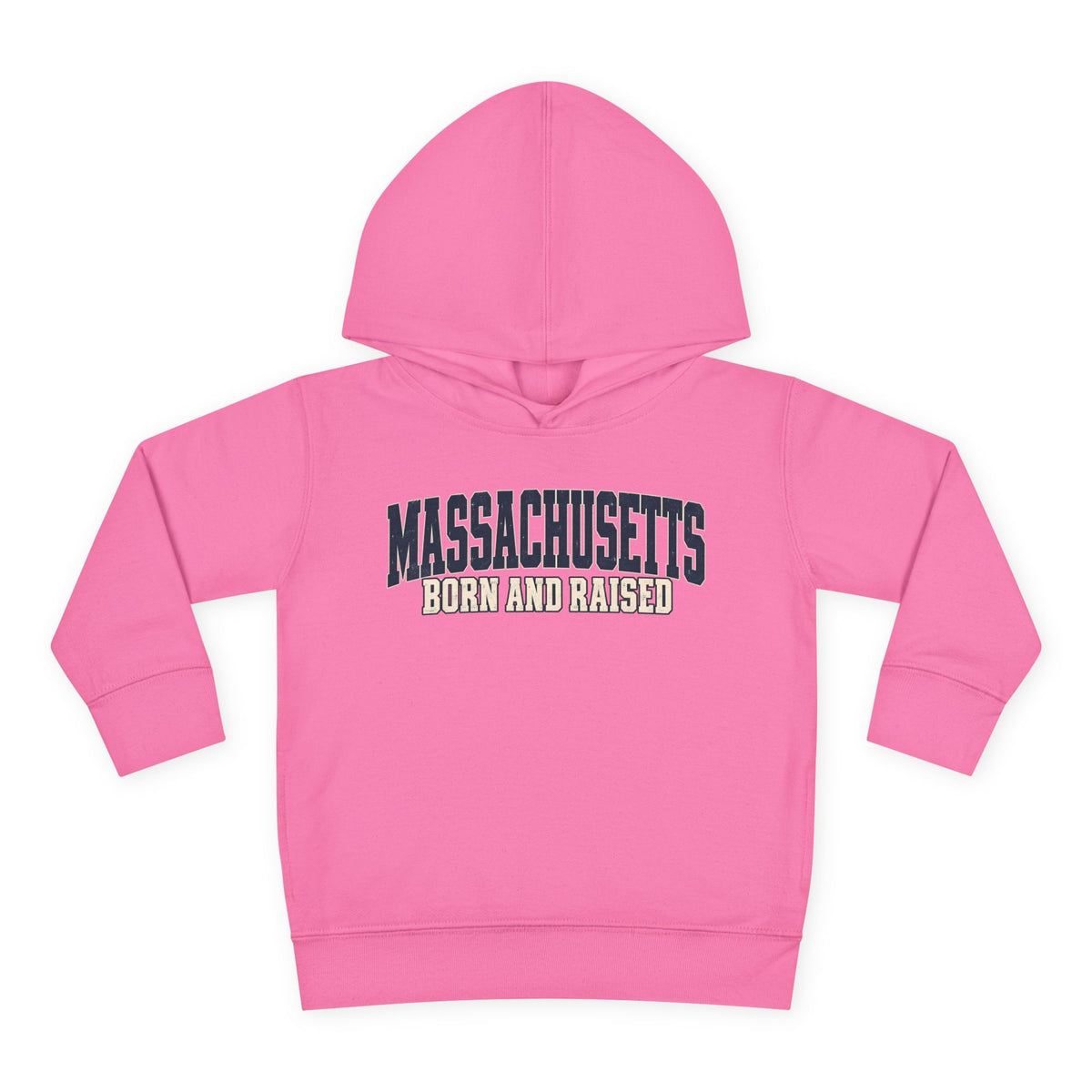 Massachusetts Born and Raised Rugged Heritage Unisex Toddler Pullover Fleece Hoodie