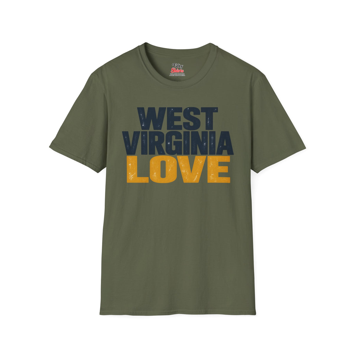 West Virginia Love Unisex Softstyle T Shirt State Name Graphic Tee