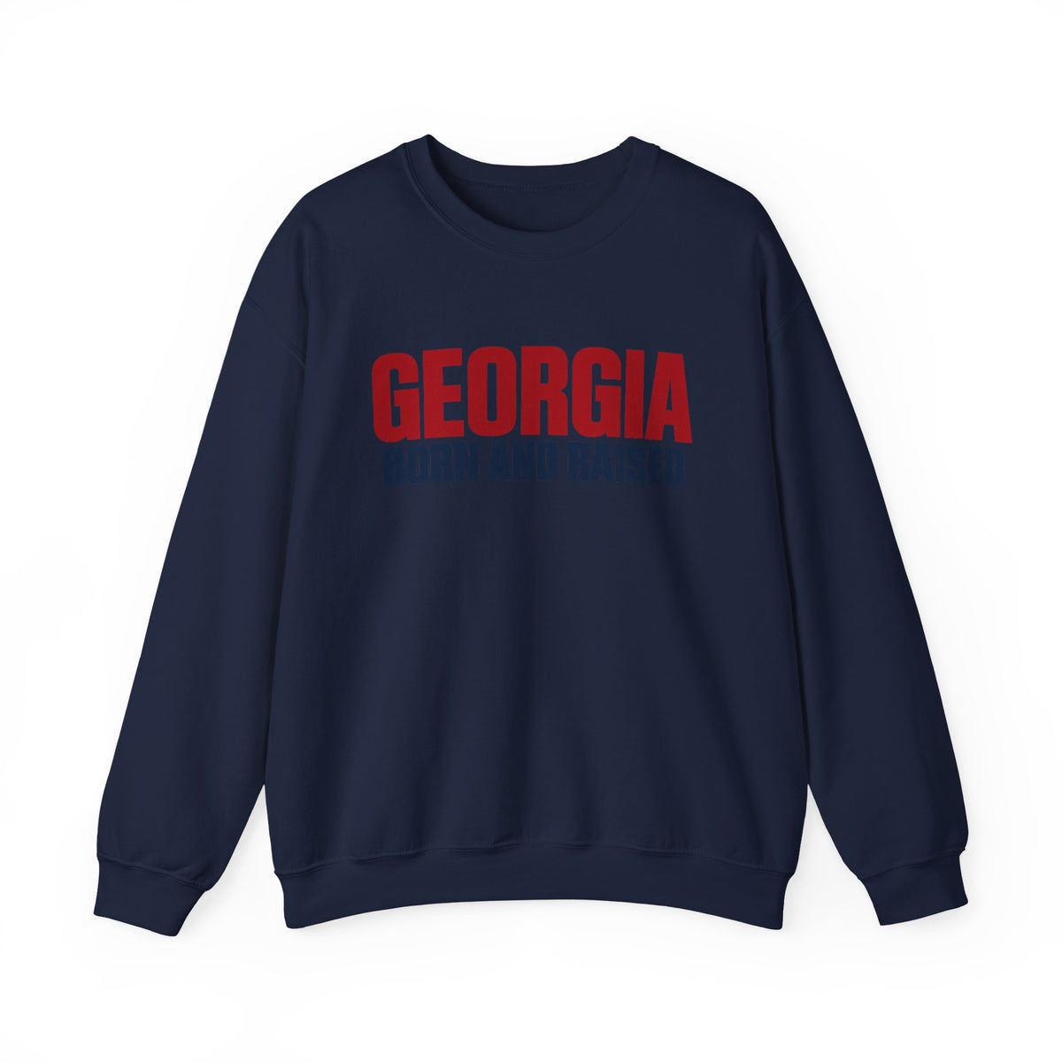 Georgia Born and Raised Minimal Modern Unisex Sweatshirt Graphic