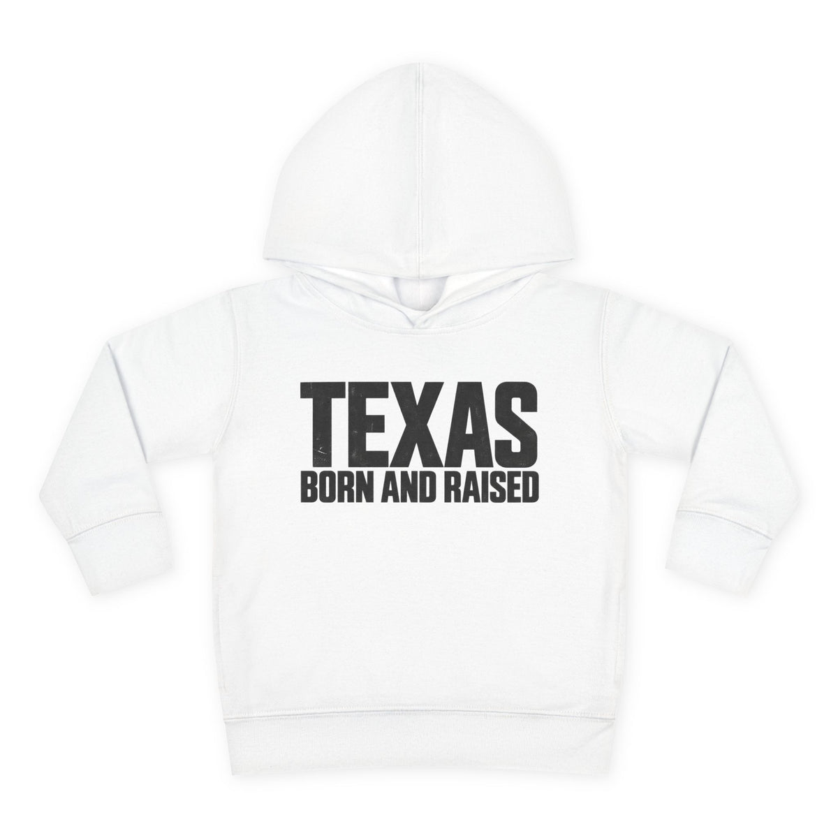 Texas Born and Raised Modern Minimal Unisex Toddler Pullover Fleece Hoodie