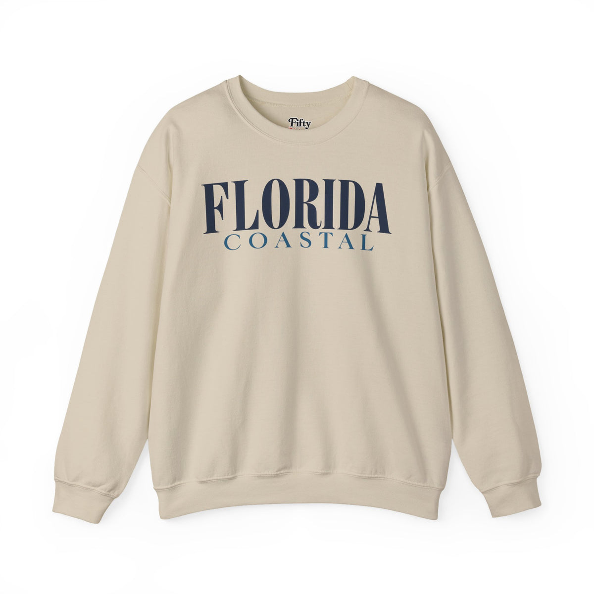 Florida Coastal Unisex Crewneck Sweatshirt State Name Graphic