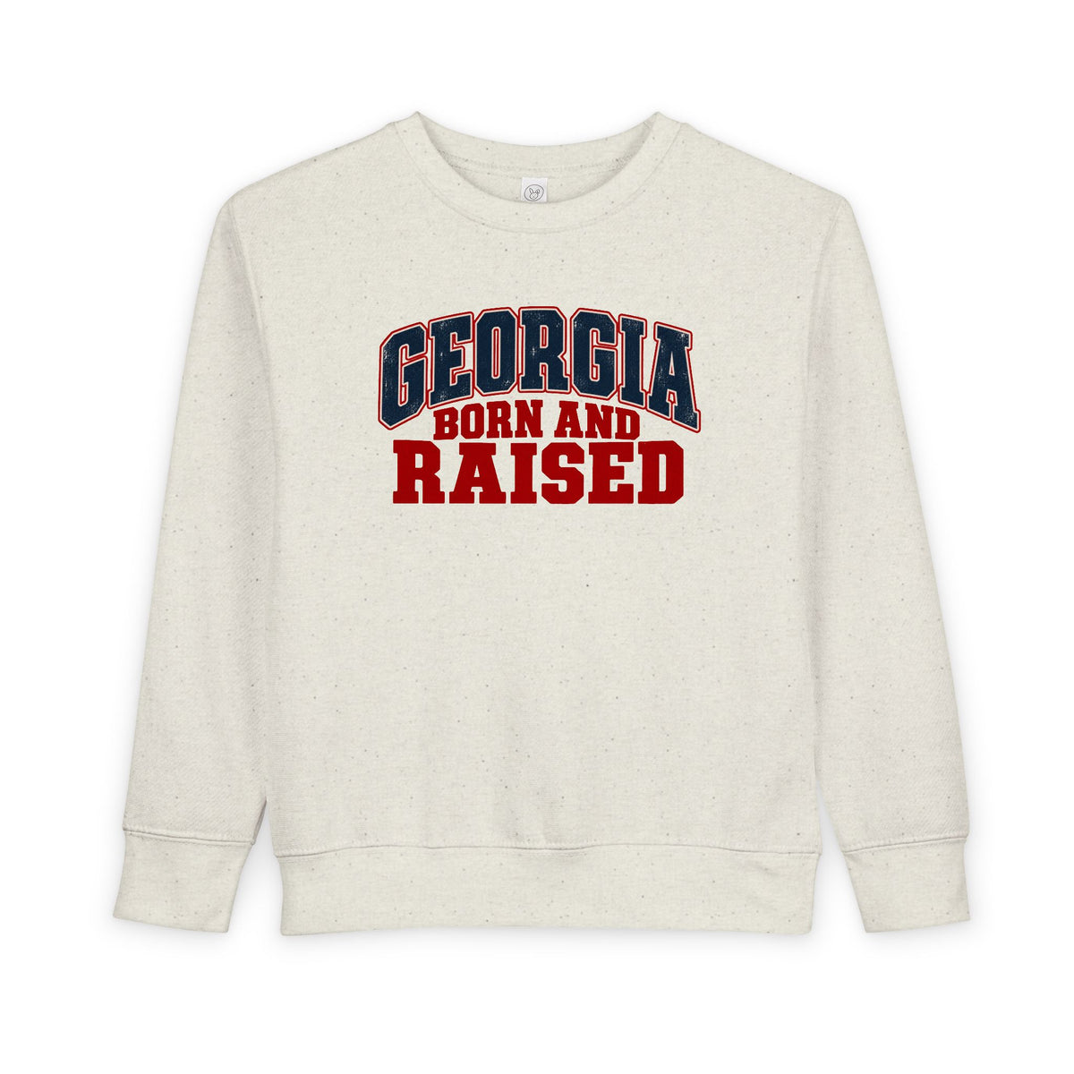 Georgia Born and Raised Rustic Southern Unisex Toddler Sweatshirt