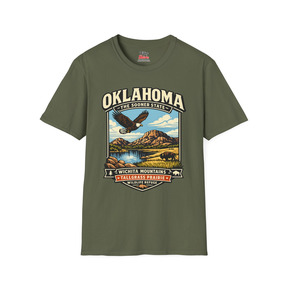 Oklahoma Sooner State Adventure Unisex Softstyle T Shirt State Pride Graphic Tee Collections FS03