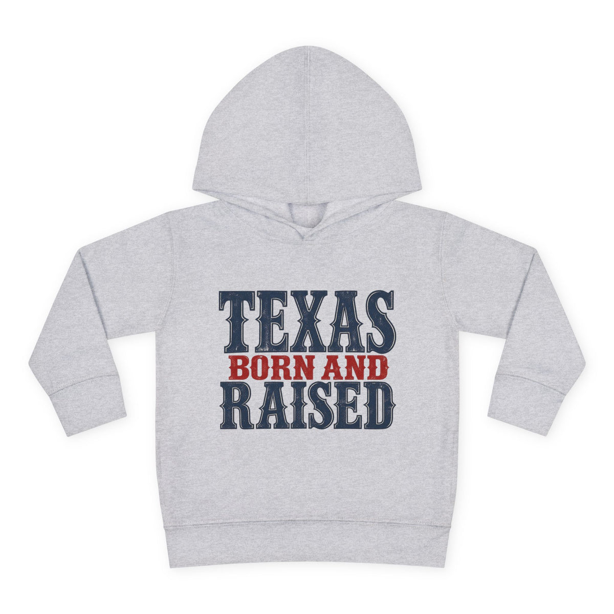Texas Born and Raised Classic Heritage Unisex Toddler Pullover Fleece Hoodie