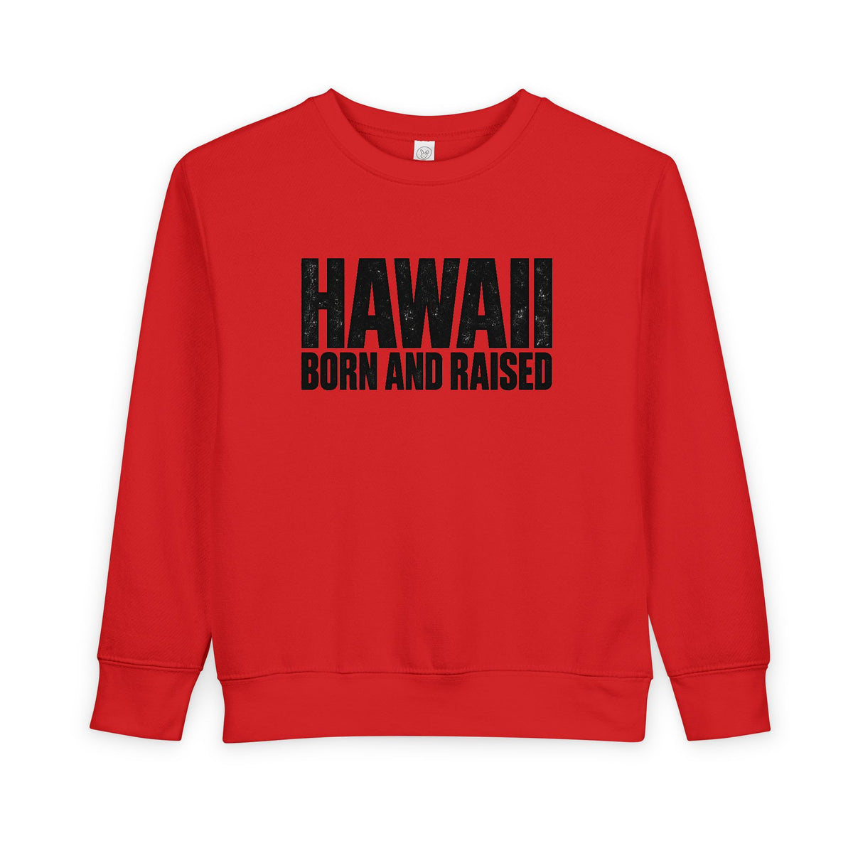 Hawaii Born and Raised Minimal Modern Heritage Unisex Toddler Sweatshirt