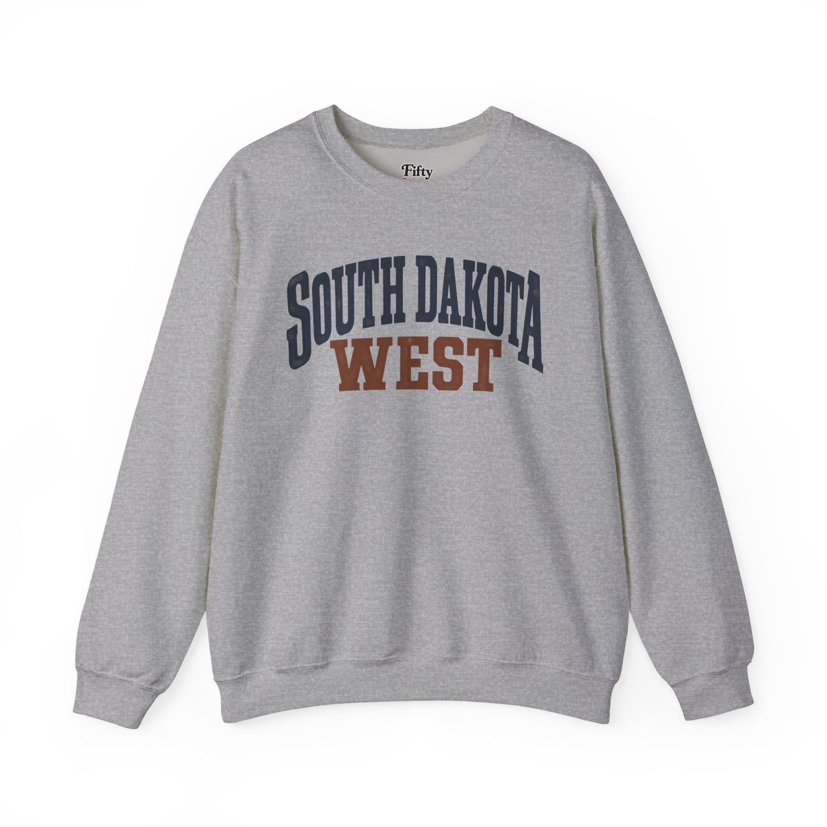South Dakota West Unisex Crewneck Sweatshirt State Name Graphic