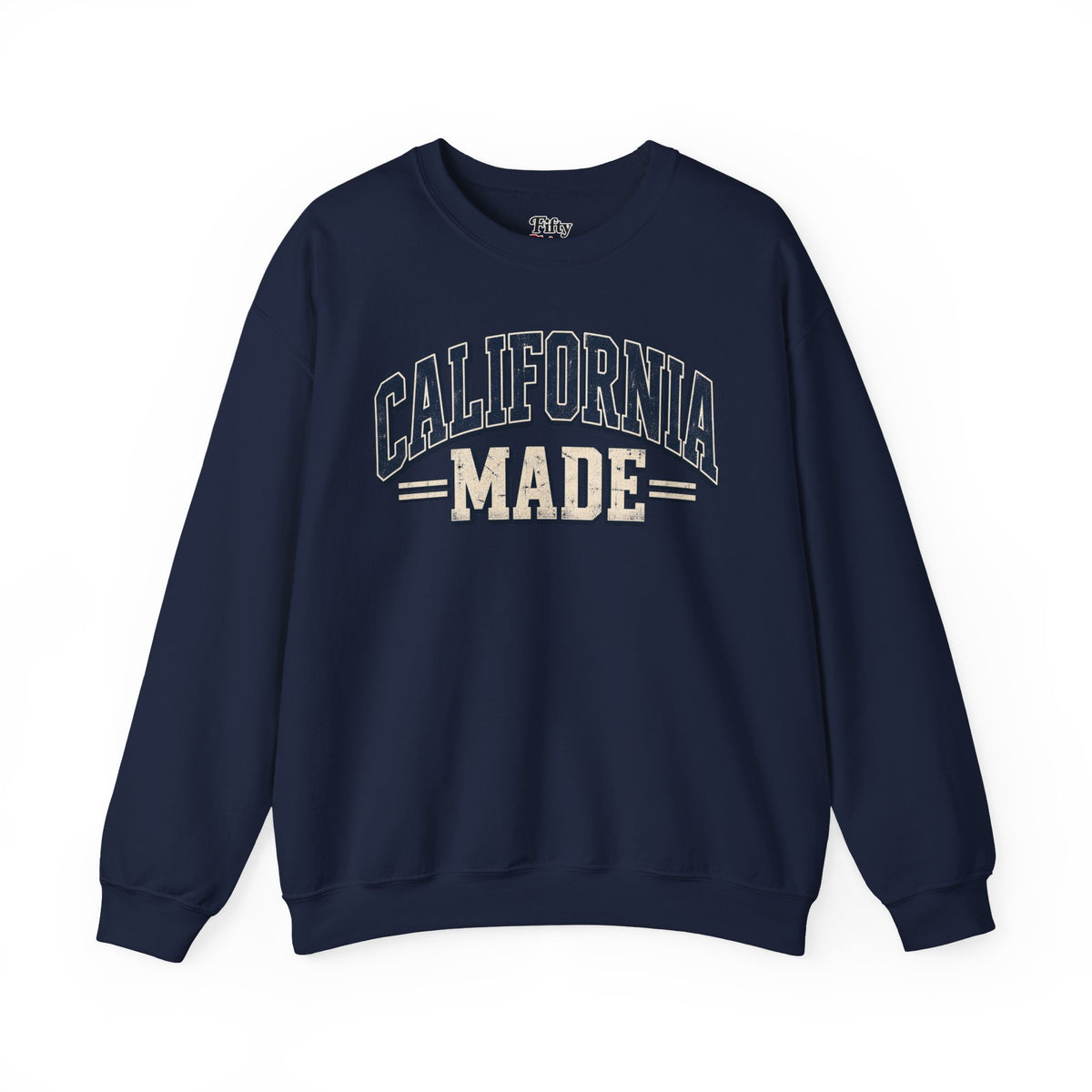 California Made Unisex Crewneck Sweatshirt State Name Graphic