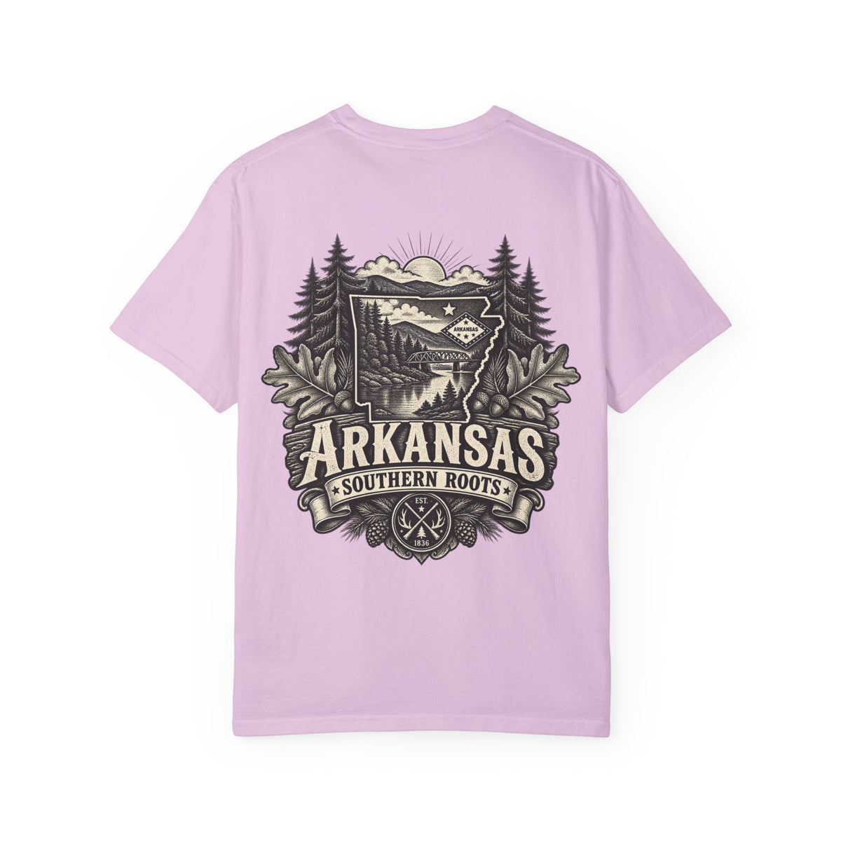 Arkansas Southern Roots Unisex Comfort Color 1717 Streetwear Graphic Tee