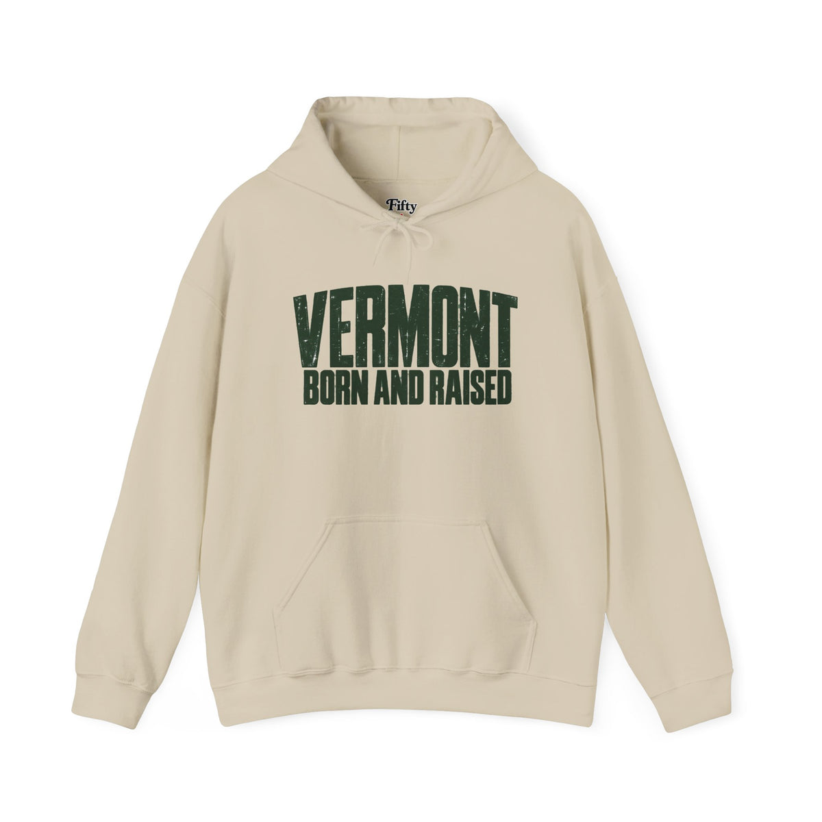 Vermont Born and Raised Modern New England Streetwear Unisex Hoodie Graphic