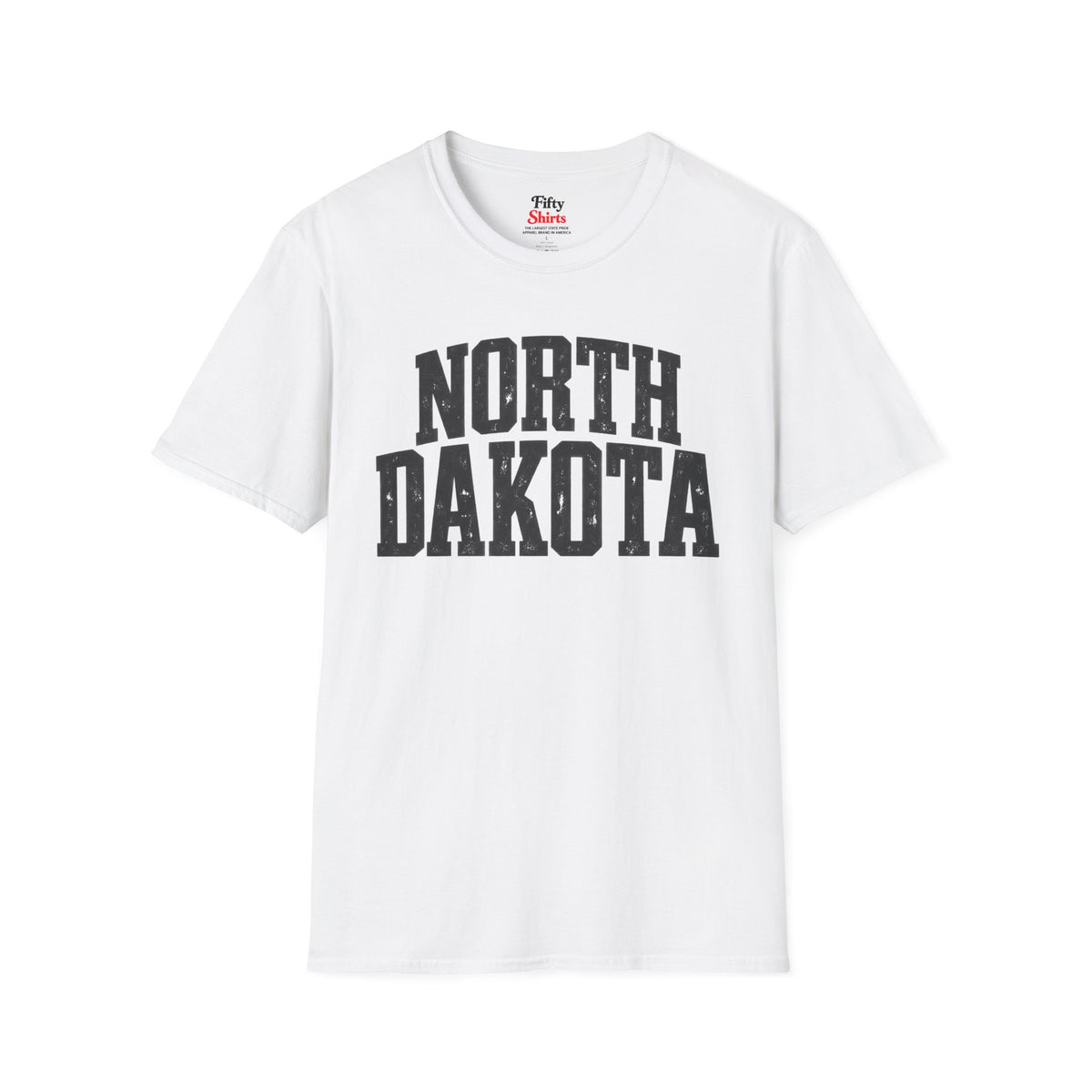 North Dakota Unisex Softstyle T Shirt State Name Graphic Tee