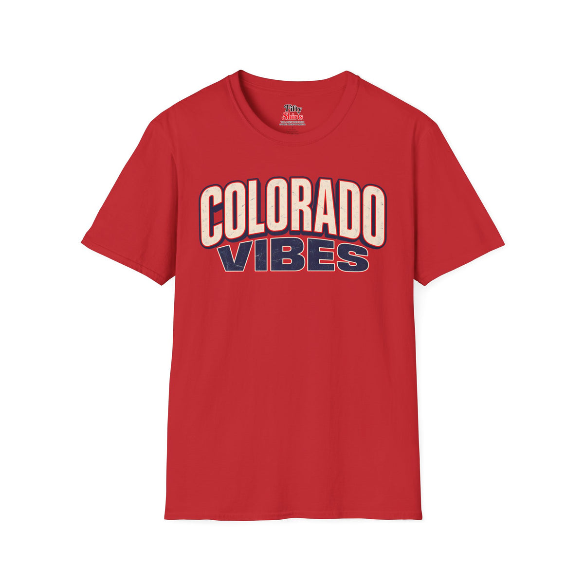 Colorado Vibes Unisex Softstyle T Shirt State Name Graphic Tee