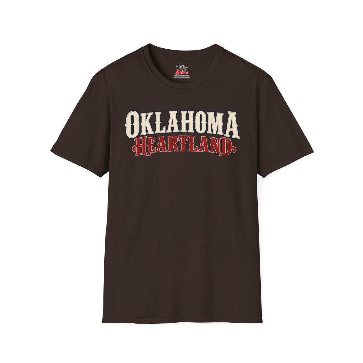 Oklahoma Heartland Unisex Softstyle T Shirt State Name Graphic Tee