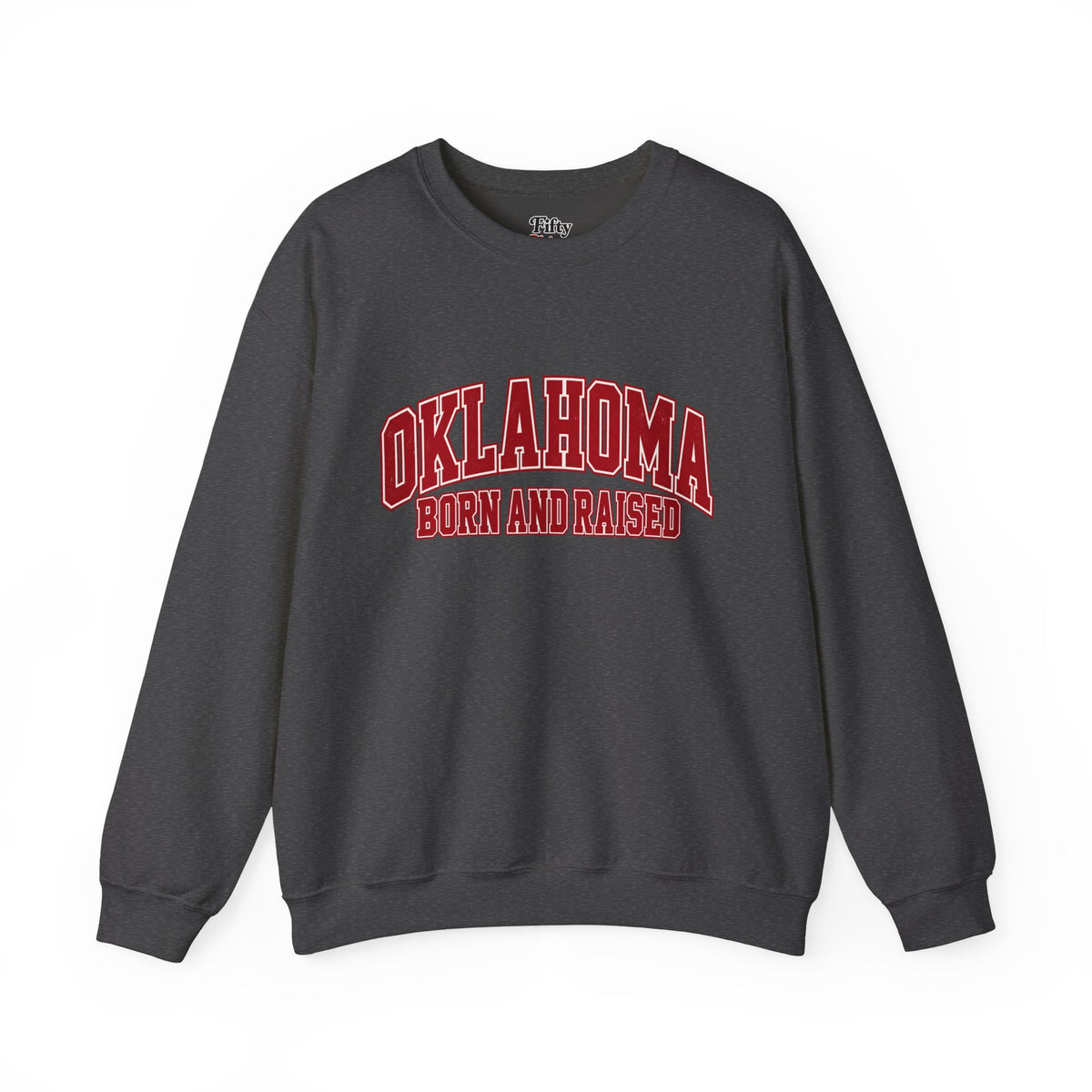 Oklahoma Born and Raised Old-School Athletic Unisex Sweatshirt Graphic