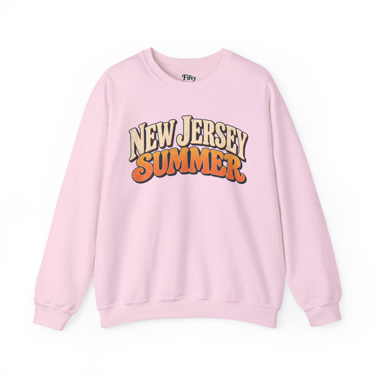 New Jersey Summer Unisex Crewneck Sweatshirt State Name Graphic