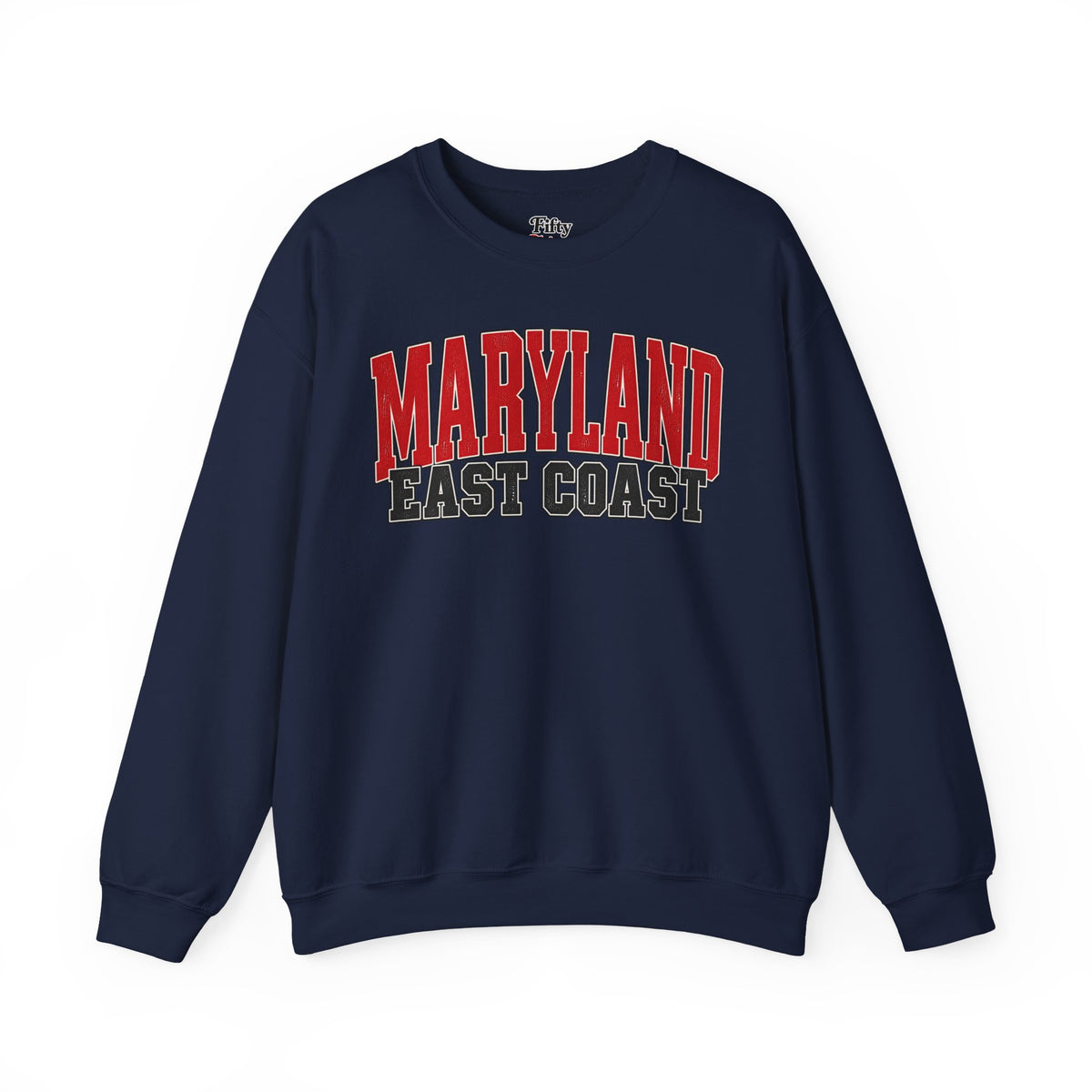 Maryland East Coast Unisex Crewneck Sweatshirt State Name Graphic