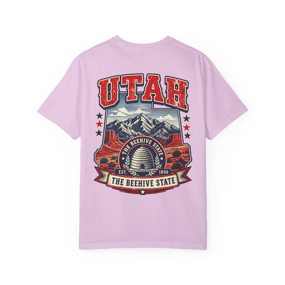 Utah the Beehive State Unisex Comfort Color 1717 Streetwear Graphic Tee
