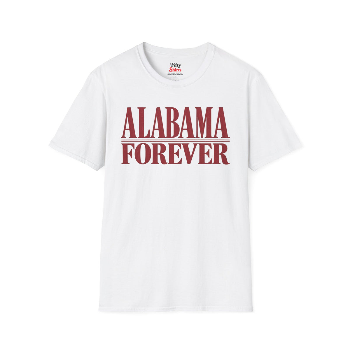 Alabama Forever Unisex Softstyle T Shirt State Name Graphic Tee