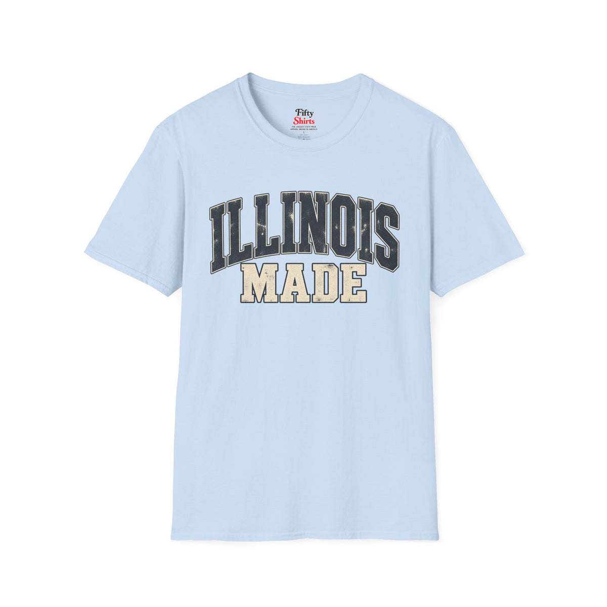 Illinois Made Unisex Softstyle T Shirt State Name Graphic Tee