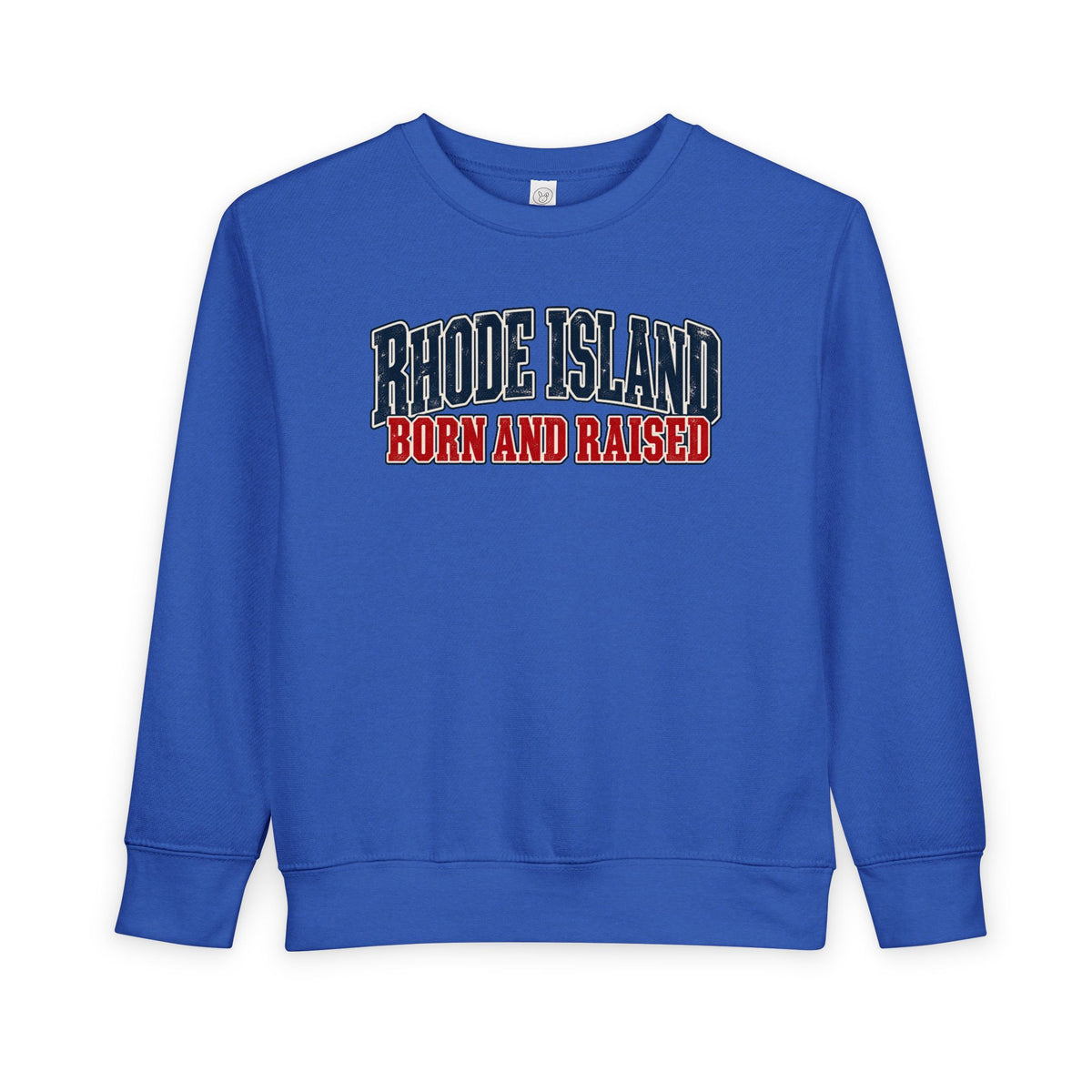 Rhode Island Born and Raised Coastal Heritage Unisex Toddler Sweatshirt