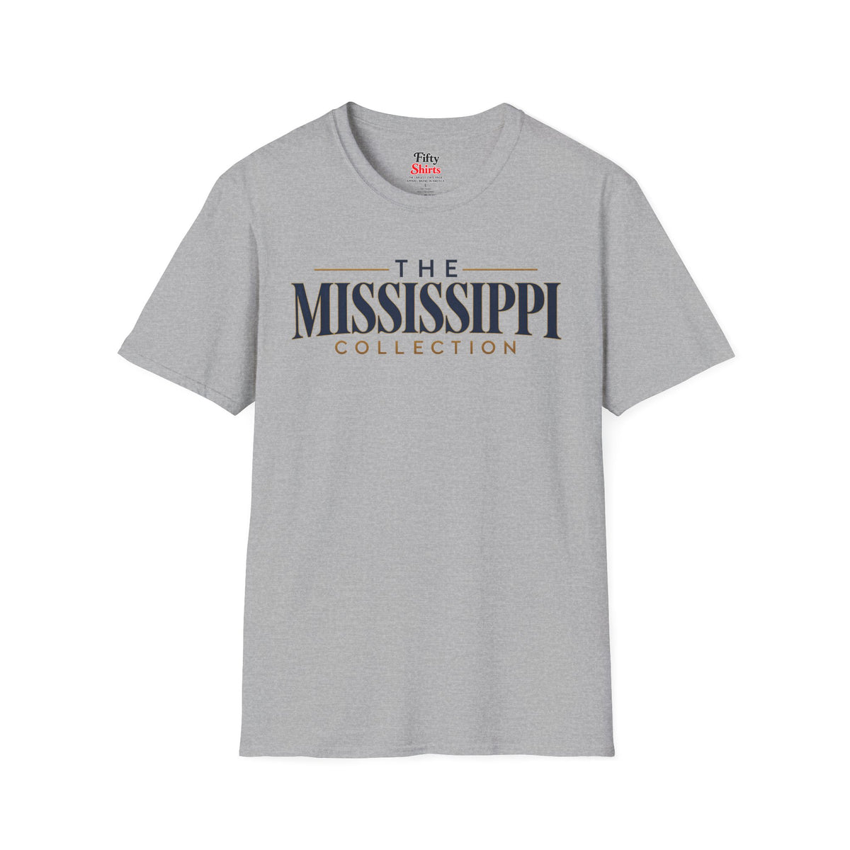 The Mississippi Collection Unisex Softstyle T Shirt State Name Graphic Tee