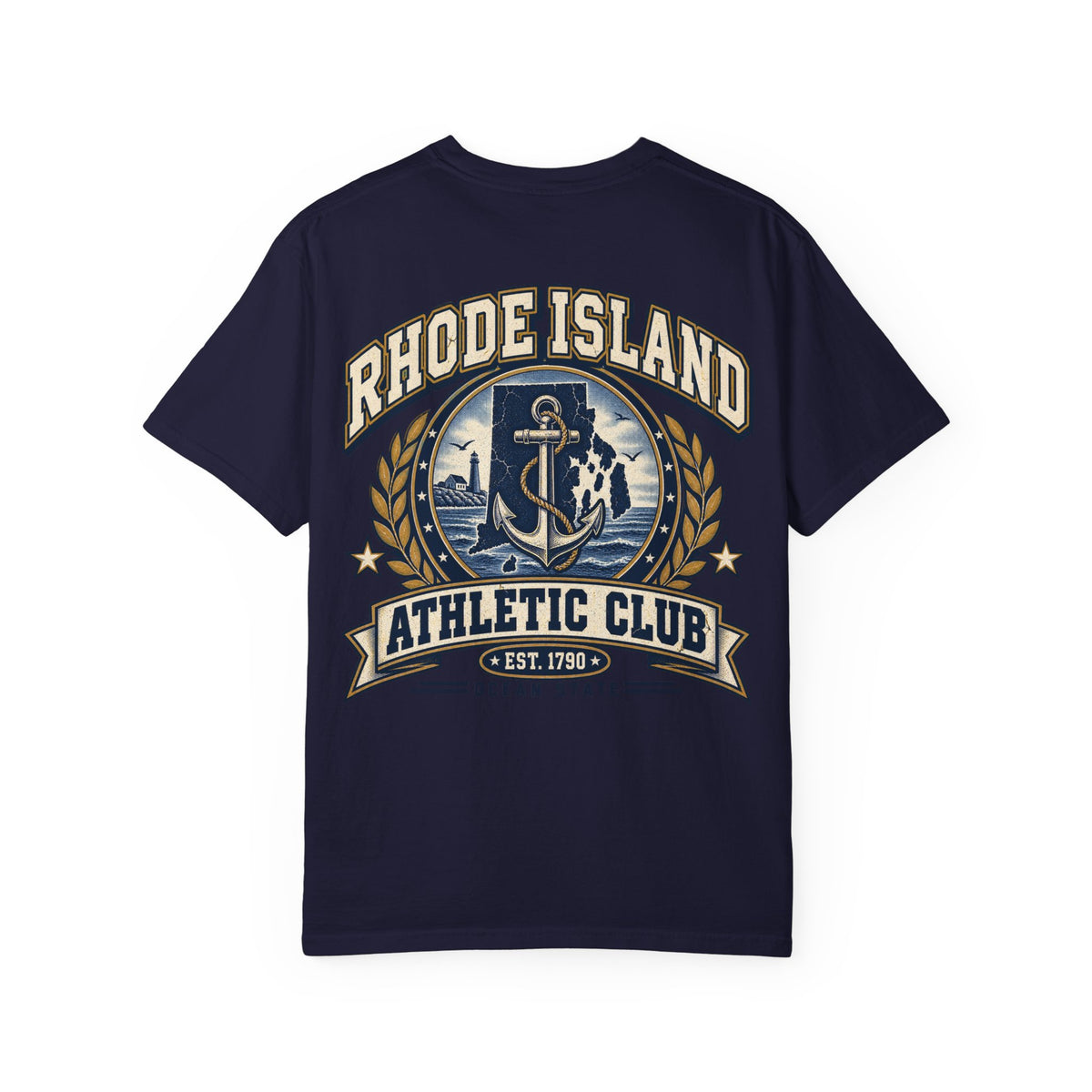 Rhode Island Athletic Club Unisex Comfort Color 1717 Streetwear Graphic Tee