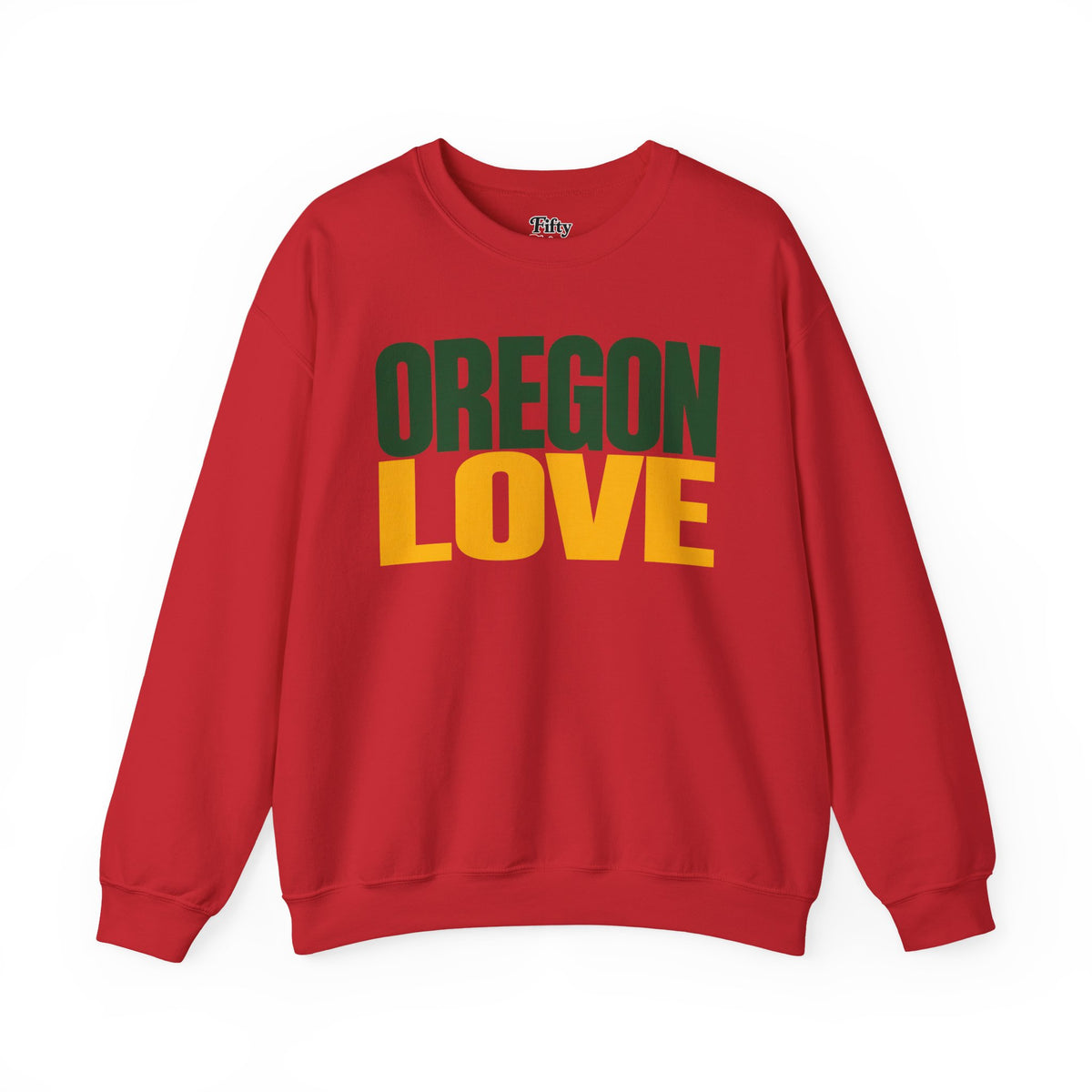 Oregon Love Unisex Crewneck Sweatshirt State Name Graphic