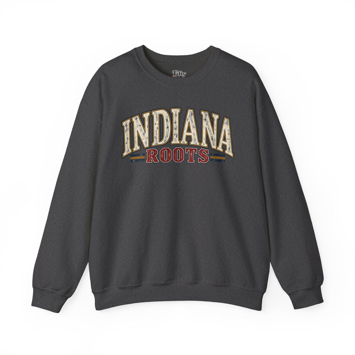 Indiana Roots Unisex Crewneck Sweatshirt State Name Graphic