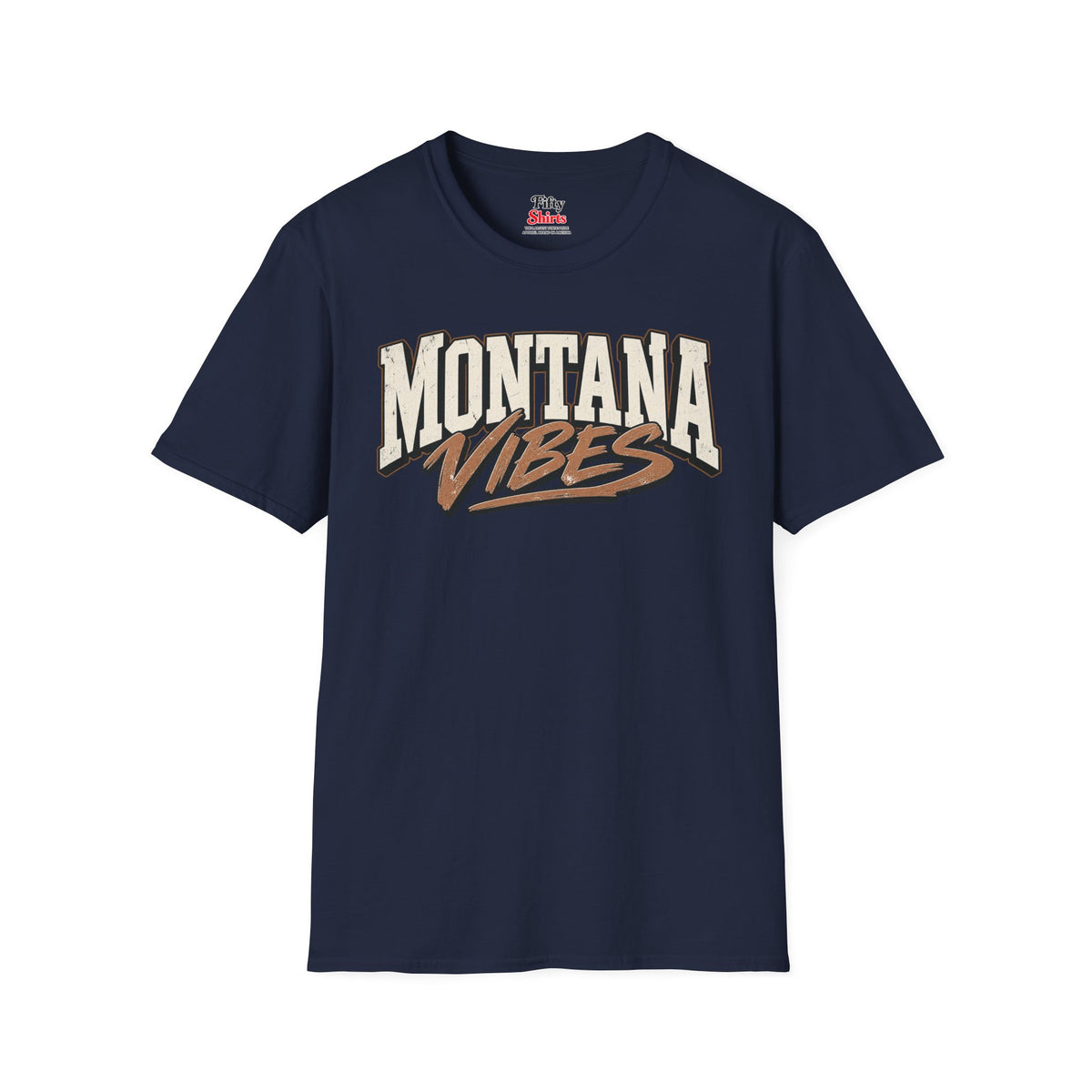 Montana Vibes Unisex Softstyle T Shirt State Name Graphic Tee